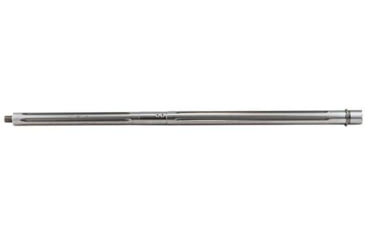 Image of Luth-AR .223 Rem Fluted Threaded Bull Barrel, 24 in, Rifle, 1-9 Twist, 1/2 x 28, Silver, BL-B24FT