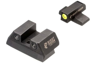 Image of Night Fision Optics Ready Stealth SIG Sauer Night Sight Set, SIG P320 w/ Holosun SCS, #8 Yellow Front, SIG-180-157-165-YGZG