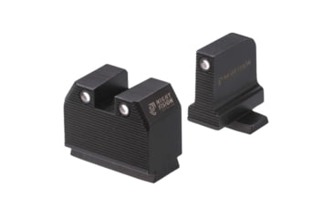 Image of Night Fision Optics Ready Stealth SIG Sauer Night Sight Set, SIG P320 w/ DPP/509t/Acro, Black Front Ring, SIG-180-455-440-ZGZG