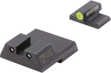 Image of Night Fision Perfect Dot Front Night Sights w/ Square Notch Rear for HK, Yellow Front w/ Green Tritium - Black Rear w/ Gree, fits VP9, VP9SK, .45C, .45C Tactical, P30, P30L, P, HAK-126-003-YGZG