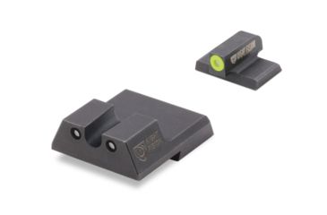 Image of Night Fision Night Sight Set, HK VP9/VP9SK/P30/45C, Yellow Front, U Notch Rear, Black, HAK-126-007-YGZG