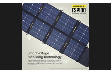 Image of Nitecore FSP100 100 Foldable Solar Panel, Black, 6952506493821