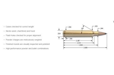 Image of Nosler 6.5 PRC, Long Range AccuBond , 142 grain, Brass Cased, 20 Rounds, 61232