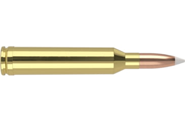 Image of Nosler Custom .264 Winchester Magnum 130 Grain AccuBond Brass Cased Centerfire Rifle Ammo, 20 Rounds, 60019