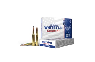 Image of Nosler Whitetail Country 270 Winchester 130 Grain Solid Base Brass Cased Rifle Ammo, 200 Round