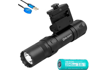 Image of Olight Odin GL Mini Rechargeable Rail Mount Green Beam Combo LED Flashlight, Natural White, 1000 Lumens, Black, FL-OL-ODINGLMINI-BK