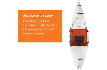 Image of Oru Kayak Lake Sit In Kayak, White, OKY601-ORA-LK