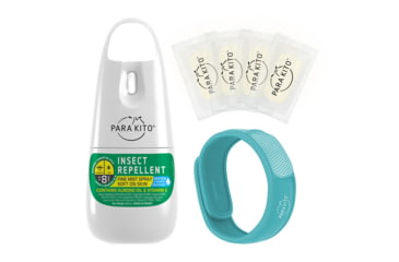 Image of Parakito Bundle 1 Spray +1 Wristband w/ 4 Refills, Turquoise, One Size, SP1US-WBTE