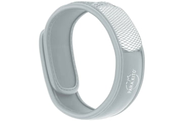 Image of Parakito Mosquito Repellent Wristband w/ 2 Refills Solid Color, Smoke Grey, One Size, LPTWB3G115