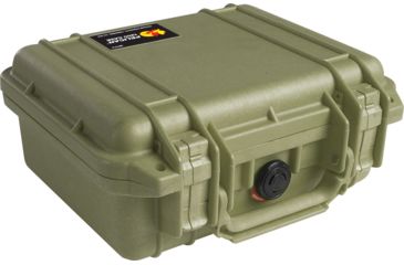 Image of Pelican 1200 Small Protector Waterproof 10.6x10x4.8in Case, OD Green, No Foam