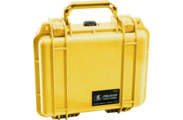 Image of Pelican 1200 Small Protector Waterproof 10.6x10x4.8in Case, Yellow, No Foam