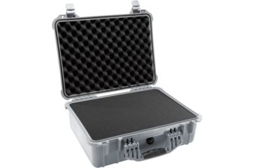 Image of Pelican 1520 Protector 19x15x7in Watertight Carrying Case, Silver w/ Foam