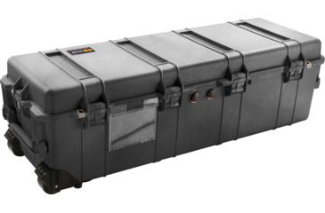 Image of Pelican 1740 Series Long Case Crushproof Dry Box, Black w/ 6 Piece Foam Set &amp; Lid