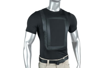 Image of Premier Body Armor Everyday Armor T-Shirt w/ Two Level IIIA Armor Panels, 7.75x12.75 inch, Black, 4XL, EAT-BLACK-4XL-SP-9099