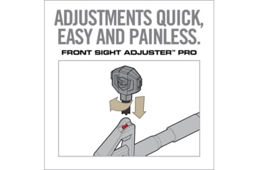 Image of Real Avid Front Sight Adjuster Pro, Grey, Black, Small, AVARFSAPRO