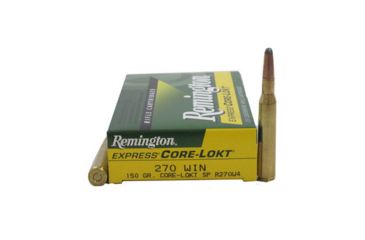 Image of Remington Core-Lokt .270 Winchester 150 grain Core-Lokt Soft Point Centerfire Rifle Ammo, 20 Rounds, 27810