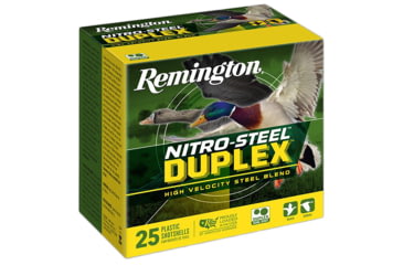 Image of Remington Nitro Steel Duplex 12 Gauge 2x6 3in Shotgun Ammo, 1450 FPS, 25 Rounds, R26643-25RD