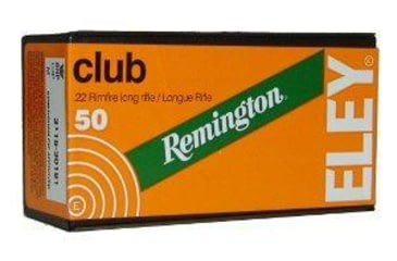 Image of Remington Eley Club Rimfire Ammo .22 LR 40 gr LFN 1085 fps 50/ct, 21256