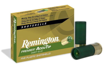 Image of Remington Premier AccuTip Sabot Slugs 12 Gauge 385 Grain Power Port Tip Slug 2.75in Centerdire Shotgun Slug Ammo, 5 Rounds, 20727