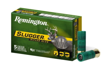 Image of Remington Slugger Rifled Slugs 16 Gauge 4/5 oz 1600 ft/s Rifled Slug Hollow Point 2.75in Centerdire Shotgun Slug Ammo, 250 Round