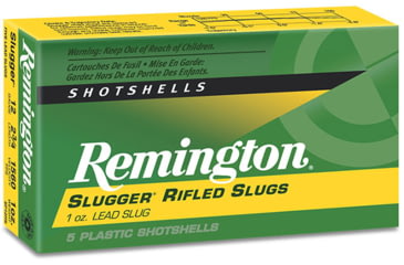 Image of Remington Slugger Rifled Slugs 16 Gauge 4/5 oz 1600 ft/s Rifled Slug Hollow Point 2.75in Centerdire Shotgun Slug Ammo, 5 Rounds, 20614