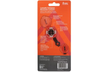 Image of Survive Outdoors Longer Lensatic Compass, Orange, 0140-0024