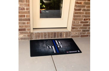 Image of TekMat Punisher Blueline Door Mat, TEK-42-BLUELINE