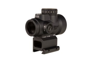 Image of Trijicon MRO HD 1x25mm Red Dot Sights, 68 MOA Reticle w/ 2.0 MOA Dot, Lower 1/3 Co-Witness AC32069 Mount, Angled Glass, Black, 2200053