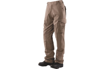 Image of TRU-SPEC 24-7 Series Tactical Teflon Pants - Mens, PolyCotton Ripstop, Coyote, Unhemmed, Waist 28 in, Inseam 37 in, 1063082