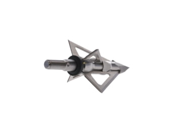 Image of TruGlo Titanium X Fixed Crossbow Broadhead, 100 Grain, 4 Blade, 3 pk, Silver, TG3204AX