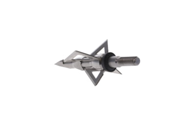 Image of TruGlo Titanium X Fixed Crossbow Broadhead, 100 Grain, 4 Blade, 3 pk, Silver, TG3204AX