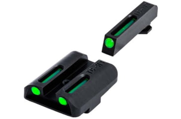 Image of TruGlo Tritium/Fiber Optic Night Sight Set, Green Front/Rear - For Glock 17/19/22 and Similar, TG-TG131GT1