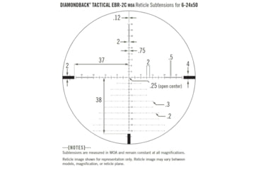 Image of Vortex OPMOD Diamondback Tactical 6-24x50mm FFP 30mm Tube Riflescope, FDE, DBK-10028-OP