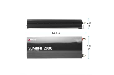 Image of Wagan SlimLine AC 2000W Inverter, Black, One Size, EL3724