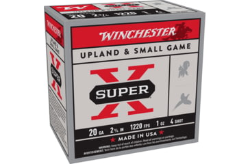 Image of Winchester Super-X Shotshell 20 Gauge 1 oz 2.75in Centerfire Shotgun Ammo, 25 Rounds, X204