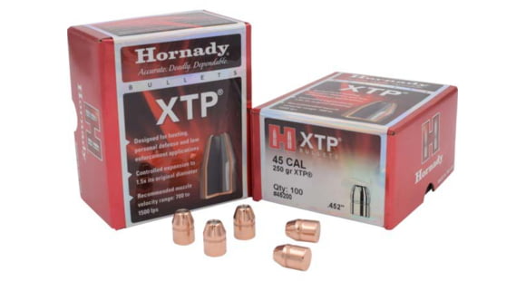 Image of Hornady XTP Pistol Bullets, 45 Caliber, .452, 250 Grain, Hollow Point