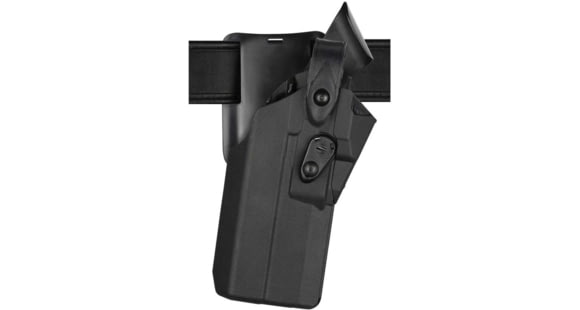 Image of Safariland 7365RDS 7TS ALS/SLS Low-Ride Duty Holster, Glock 34 MOS, Left Hand, STX Plain, Black, 7365RDS-68325-412