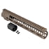 TRYBE Defense AR-15 M-LOK 12in Lightweight Handguard w/ Full Rail, Flat Dark Earth, 12 Inch, HDG12FR-FDE