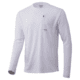 HUK Performance Fishing Icon X Long Sleeve Pocket Shirt - Mens, White, Small, H1200284-100-S