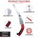 EZ KUT Kamikaze Max Saw Curved Blade, Red/Black, Large, 19.3 in, 6532