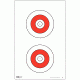 EZ2C Targets Style 2 Targets,11x17in,Red and Black Ink,Pack of 25 EZ2C002