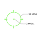 Holosun OPMOD HS507C-GR-X2 Reflex Red Dot Sight, Green 2 MOA Dot and 32 MOA Circle, Wolf Gray, HE507C-GR-X2 WG