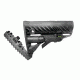 FAB Defense AR-15/M4 Stock With Battery Storage And Rubber Buttpad, Black, FX-GLR16B