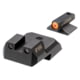 Night Fision Tritium Front Night Sight Set, 1911, .160in, Blade Orange Front, Black, 1911-326-003-OGZG