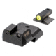 Night Fision Night Sight Set, 1911, .160in, Blade Yellow Front, Black, 1911-326-003-YGZG