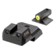 Night Fision Night Sight Set, 1911, .180in, Blade Yellow Front, Black, 1911-325-003-YGZG