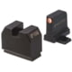 Night Fision Optics Ready Stealth SIG Sauer Night Sight Set, SIG P320 w/ DPP/509t/Acro, Orange Front Ring, Blank Rear Sight, SIG-180-455-440-OGZX