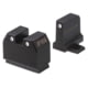 Night Fision Optics Ready Stealth SIG Sauer Night Sight Set, SIG P320 w/ DPP/509t/Acro, Black Front Ring, SIG-180-455-440-ZGZG