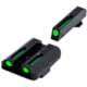 TruGlo Tritium/Fiber Optic Night Sight Set, Green Front/Rear - For Glock 17/19/22 and Similar, TG-TG131GT1