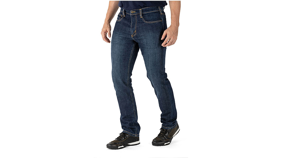 5.11 Tactical Defender-Flex Slim Jean - Men's, SW Indigo, 38-36, 74465-648-38-36